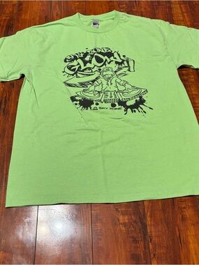 Gildan Neon Lime Green Crewneck Tee